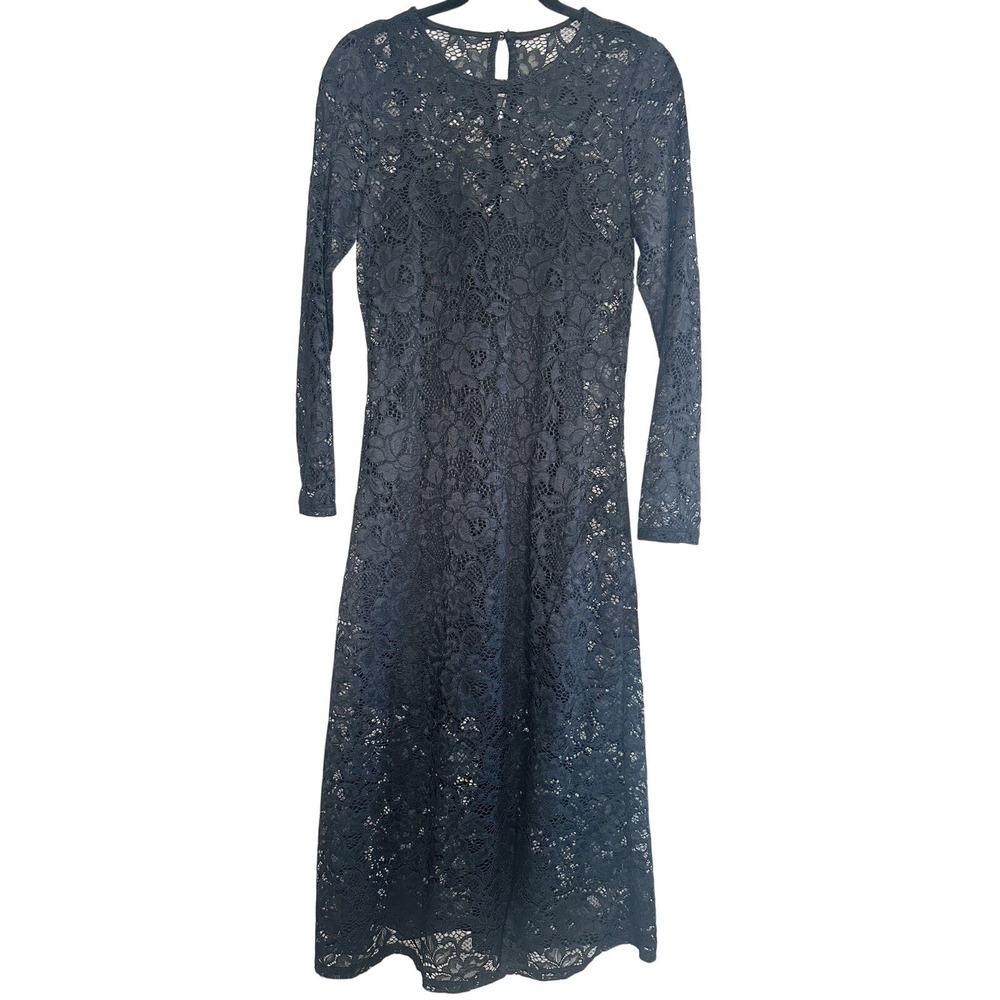 All Over Lace Midi Maxi Dress Size S Long Sleeve Whimsygoth Dark Cottagecore NWT